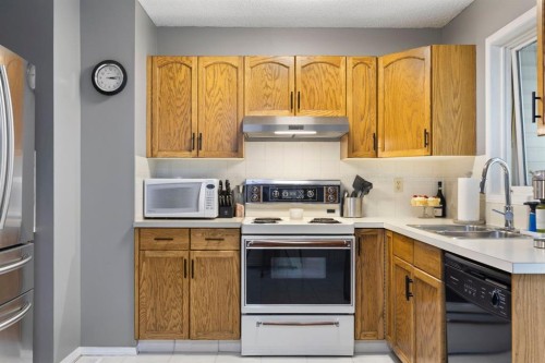 176 Riverbend Drive Se, Calgary, AB - Indoor Photo Showing Kitchen With Double Sink