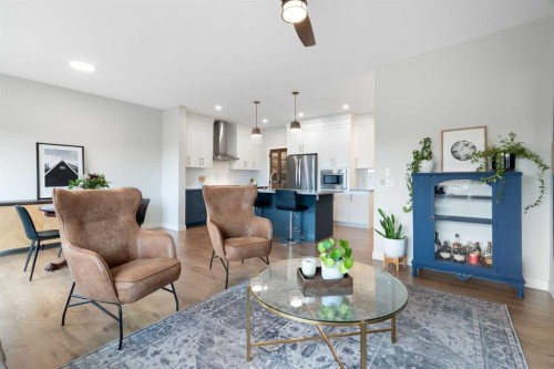 364 Fireside Way, Cochrane, AB - Indoor Photo Showing Living Room
