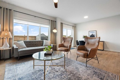 364 Fireside Way, Cochrane, AB - Indoor Photo Showing Living Room