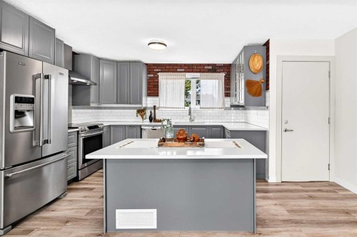 42 Rundlelawn Close Ne, Calgary, AB - Indoor Photo Showing Kitchen With Stainless Steel Kitchen With Upgraded Kitchen
