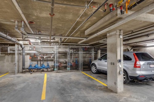 2117-403 Mackenzie Way Sw, Airdrie, AB - Indoor Photo Showing Garage