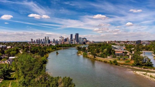 1644 16 Street Se, Calgary, AB - Outdoor With Body Of Water With View