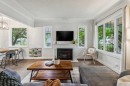 1644 16 Street Se, Calgary, AB  - Indoor Photo Showing Living Room With Fireplace 