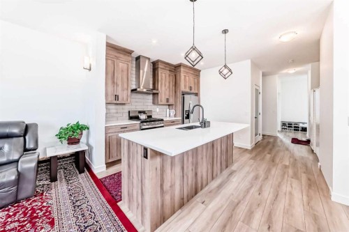 330 Ambleton Drive Nw, Calgary, AB - Indoor Photo Showing Kitchen With Upgraded Kitchen