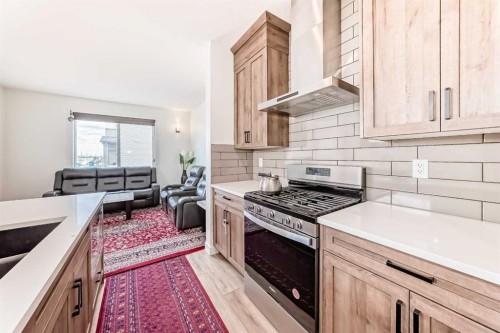 330 Ambleton Drive Nw, Calgary, AB - Indoor Photo Showing Kitchen With Upgraded Kitchen
