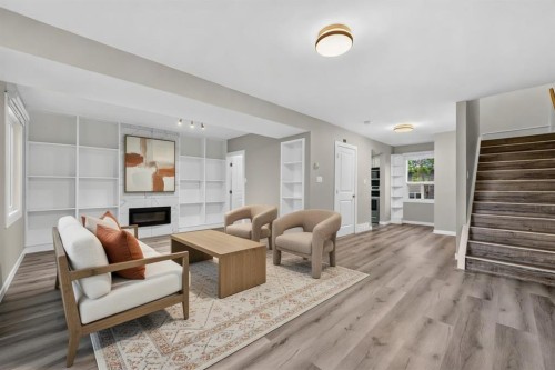 1608 3 Street Nw, Calgary, AB - Indoor With Fireplace