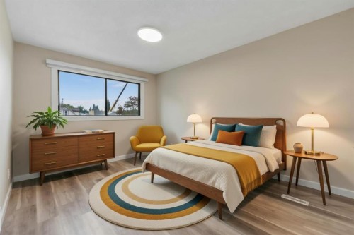1608 3 Street Nw, Calgary, AB - Indoor Photo Showing Bedroom