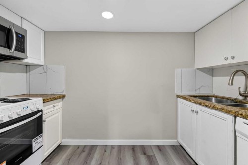 1608 3 Street Nw, Calgary, AB - Indoor Photo Showing Kitchen With Double Sink