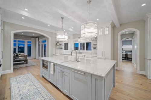 116 Hawk'S Landing Drive, Priddis Greens, AB - Indoor Photo Showing Kitchen With Upgraded Kitchen