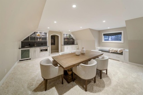 116 Hawk'S Landing Drive, Priddis Greens, AB - Indoor Photo Showing Dining Room