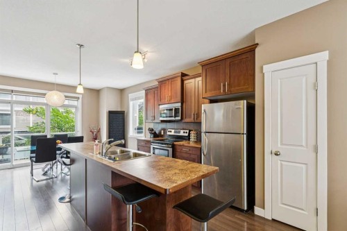 26 Skyview Ranch Gardens Ne, Calgary, AB - Indoor Photo Showing Kitchen With Double Sink