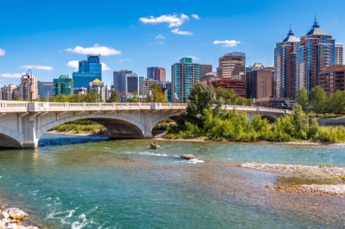 609-1025 5 Avenue Sw, Calgary, AB - Outdoor With Body Of Water With View