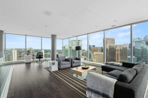 2109-901 10 Avenue Sw, Calgary, AB - Indoor Photo Showing Living Room