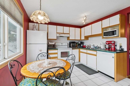 316 Queenston Heights Se, Calgary, AB - Indoor Photo Showing Kitchen With Double Sink