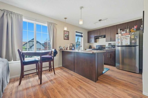 98 Elgin Meadows Circle Se, Calgary, AB - Indoor Photo Showing Kitchen With Stainless Steel Kitchen