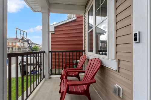 121 Osborne Common Sw, Airdrie, AB - Outdoor With Deck Patio Veranda With Exterior
