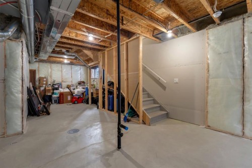 121 Osborne Common Sw, Airdrie, AB - Indoor Photo Showing Basement