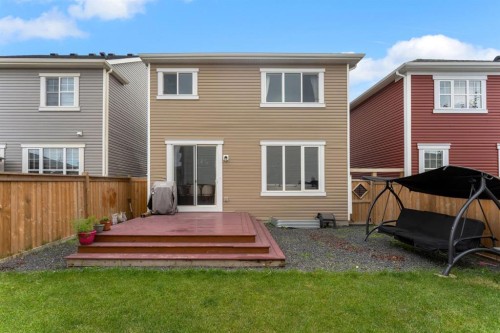 121 Osborne Common Sw, Airdrie, AB - Outdoor With Deck Patio Veranda With Exterior