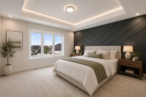 67 Lakes Estates Circle, Strathmore, AB - Indoor Photo Showing Bedroom