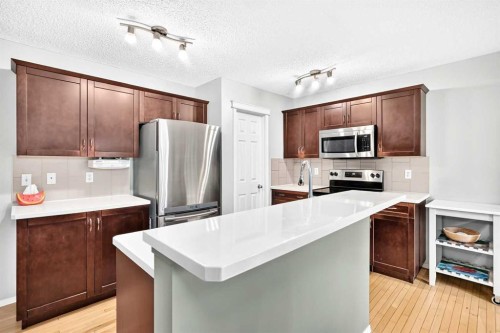 960 Copperfield Boulevard Se, Calgary, AB - Indoor Photo Showing Kitchen With Stainless Steel Kitchen
