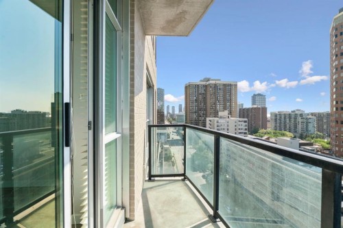 1102-788 12 Avenue Sw, Calgary, AB - Outdoor With Balcony With View With Exterior