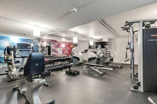 128-510 Edmonton Trail Ne, Calgary, AB - Indoor Photo Showing Gym Room