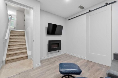 804 Wentworth Villas Sw, Calgary, AB - Indoor With Fireplace