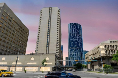 1210-221 6 Avenue Se, Calgary, AB - Outdoor With Facade
