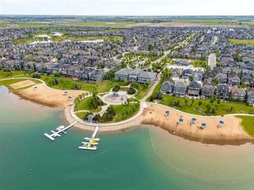 154 Masters Row Se, Calgary, AB - Outdoor With Body Of Water With View