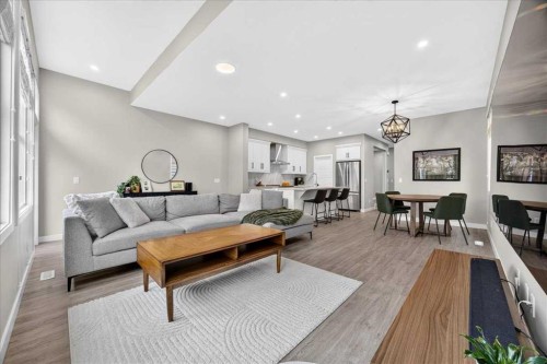 154 Masters Row Se, Calgary, AB - Indoor Photo Showing Living Room