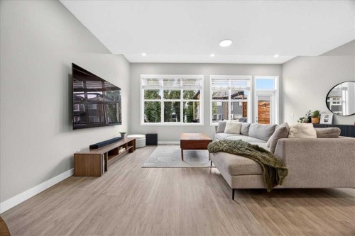 154 Masters Row Se, Calgary, AB - Indoor Photo Showing Living Room