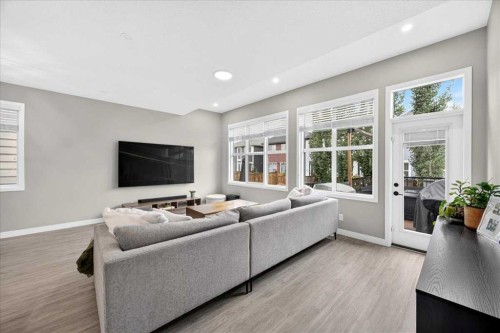154 Masters Row Se, Calgary, AB - Indoor Photo Showing Living Room
