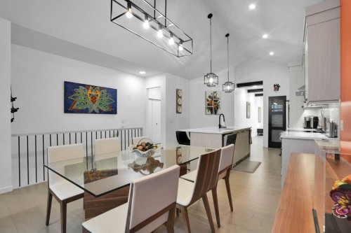 124-55 Fireside Circle, Cochrane, AB - Indoor Photo Showing Dining Room