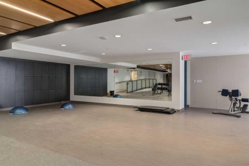 2802-1188 3 Street Se, Calgary, AB - Indoor Photo Showing Gym Room