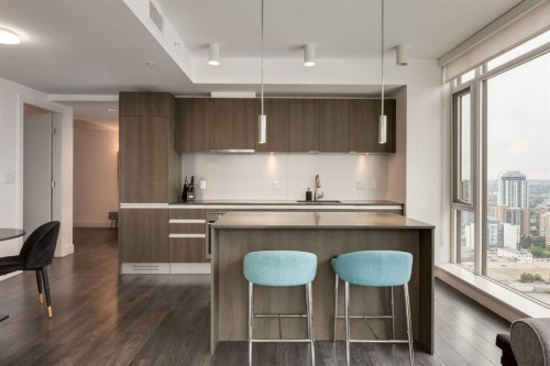 2802-1188 3 Street Se, Calgary, AB - Indoor Photo Showing Kitchen With Upgraded Kitchen