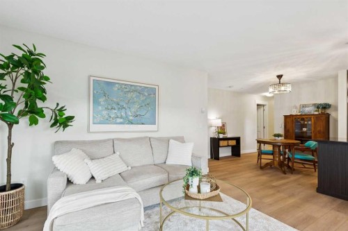 4108-155 Skyview Ranch Way Ne, Calgary, AB - Indoor Photo Showing Living Room