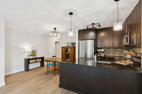 4108-155 Skyview Ranch Way Ne, Calgary, AB - Indoor Photo Showing Kitchen With Upgraded Kitchen