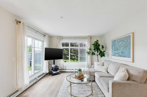 4108-155 Skyview Ranch Way Ne, Calgary, AB - Indoor Photo Showing Living Room