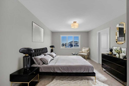 203 Homestead Common Ne, Calgary, AB - Indoor Photo Showing Bedroom