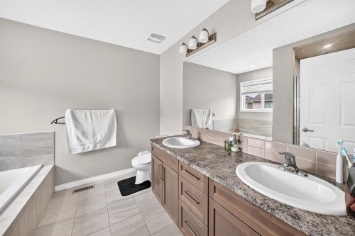 446 Windrow Common Sw, Airdrie, AB - Indoor Photo Showing Bathroom