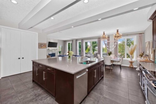 244 Mahogany Bay Se, Calgary, AB - Indoor Photo Showing Kitchen With Double Sink