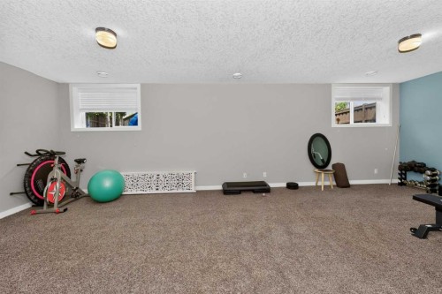 244 Mahogany Bay Se, Calgary, AB - Indoor Photo Showing Gym Room