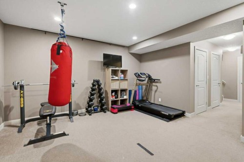 69 Everhollow Avenue Sw, Calgary, AB - Indoor Photo Showing Gym Room