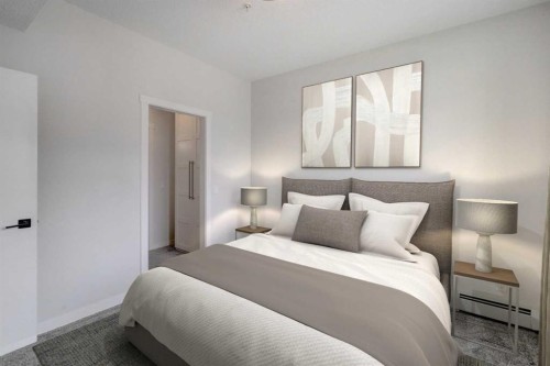 110-214 Sherwood Square Nw, Calgary, AB - Indoor Photo Showing Bedroom