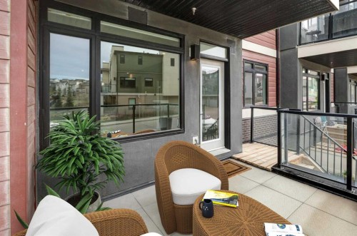 110-214 Sherwood Square Nw, Calgary, AB - Outdoor With Deck Patio Veranda With Exterior