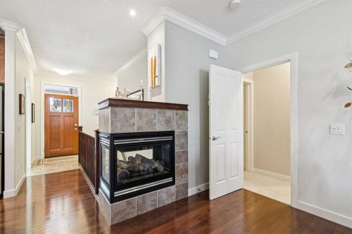 64 Bridle Estates Place Sw, Calgary, AB - Indoor Photo Showing Other Room With Fireplace