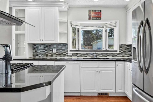 4711 Montana Drive Nw, Calgary, AB - Indoor Photo Showing Kitchen With Upgraded Kitchen