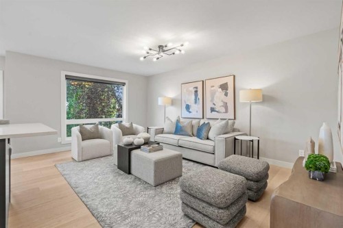 10 Aspen Stone Mews Sw, Calgary, AB - Indoor Photo Showing Living Room