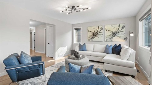10 Aspen Stone Mews Sw, Calgary, AB - Indoor Photo Showing Living Room