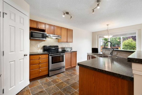 818 Copperfield Boulevard Se, Calgary, AB - Indoor Photo Showing Kitchen With Double Sink